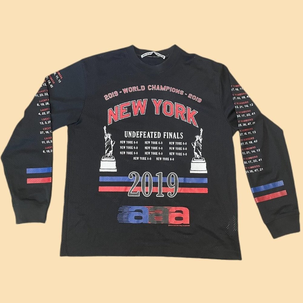 Alexander Wang 2019 undefeated finals jersey